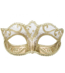 Masca carnaval Venetiana Felina aurie. marime universala