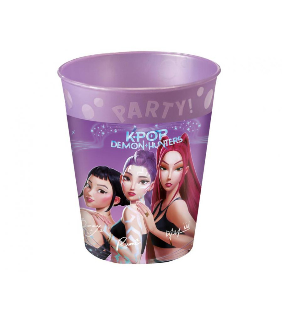 Pahare reutilizabile K-POP Demon Hunters 250 ml 4 buc