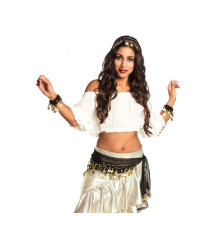 Set accesorii costum Gipsy (tiganca) negru auriu