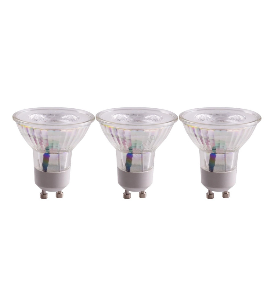 Set 3 Becuri LED Calex COB GU10 3W Lumina Calda 30 Grade
