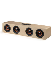 Boxa Bluetooth W8 12W Lemn AUX TF Card MP3 3000mAh