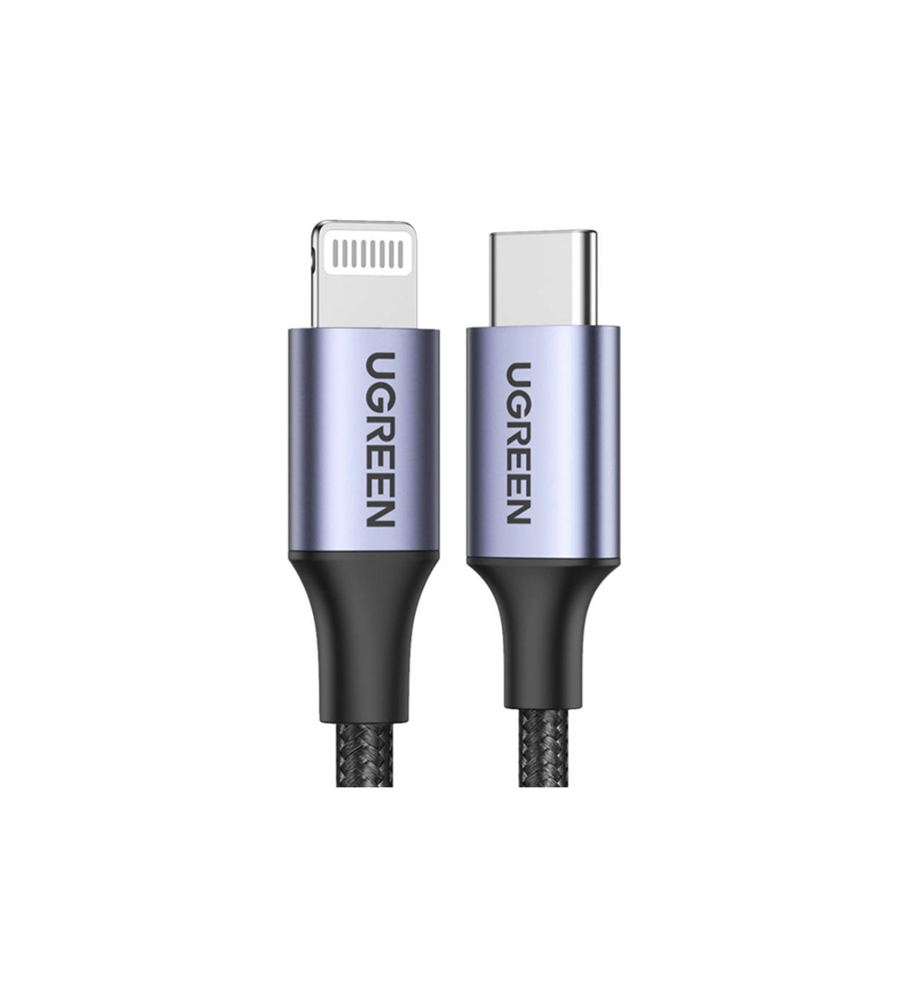 Cablu UGREEN USB C Lightning 20W MFi 1.5m Gri