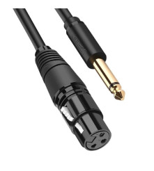 Cablu Microfon XLR Mama la Jack 6.35 mm Tata 2 m