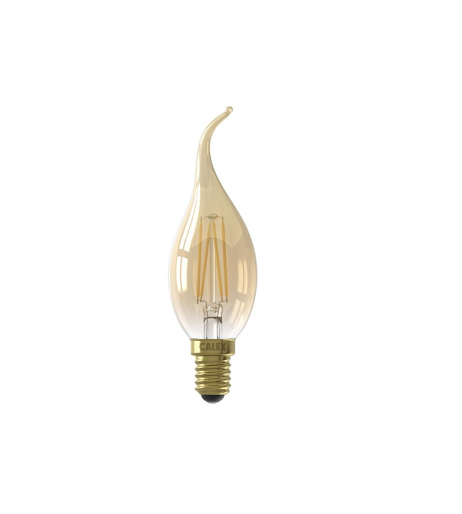Bec LED Filament Lumanare E14 Gold 3.5W Dimabil