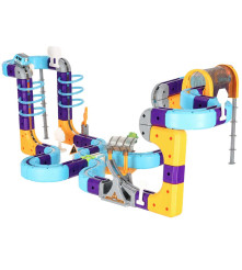 Set de Constructie Magnetic Circuit Masinute 127 Piese cu Vehicule Reincarcabile