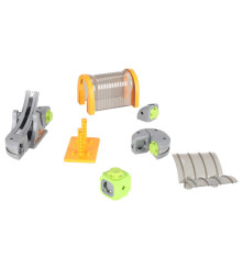 Set de Constructie Magnetic Circuit Masinute 127 Piese cu Vehicule Reincarcabile