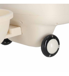 Masinuta Swing Fix S5 LED cu Remorca Muzica Roti Luminoase Bej Maro