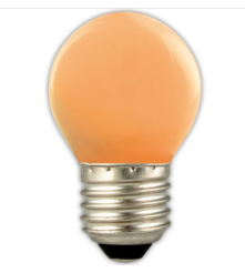 Bec LED E27 G45 Portocaliu 1W