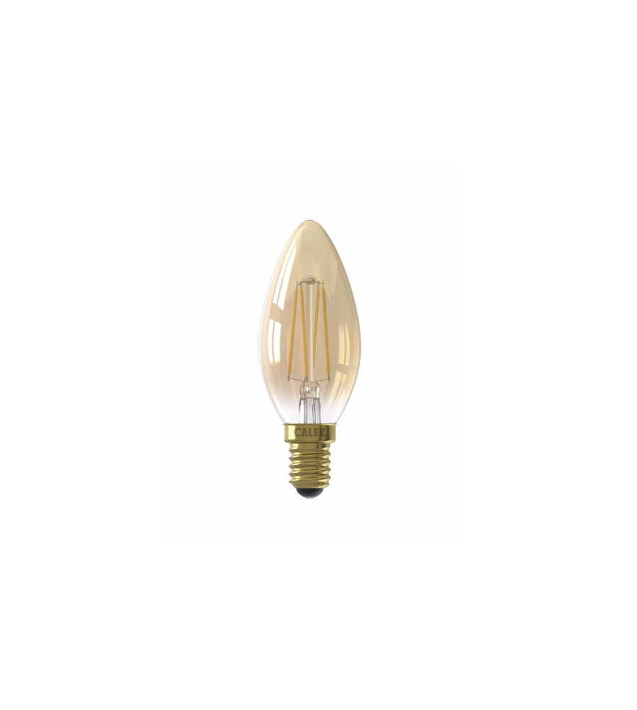 Bec LED Filament Lumanare E14 Gold 3.5W Dimabil 2100K