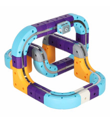 Set Constructie Magnetic Circuit Masinute 87 Piese STEM cu Auto Reincarcabil