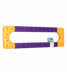 Set Constructie Magnetic Circuit Masinute 87 Piese STEM cu Auto Reincarcabil