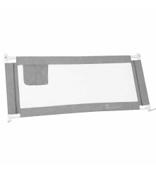 Bariera Protectie Pat Copii 200 cm Gri Reglabila