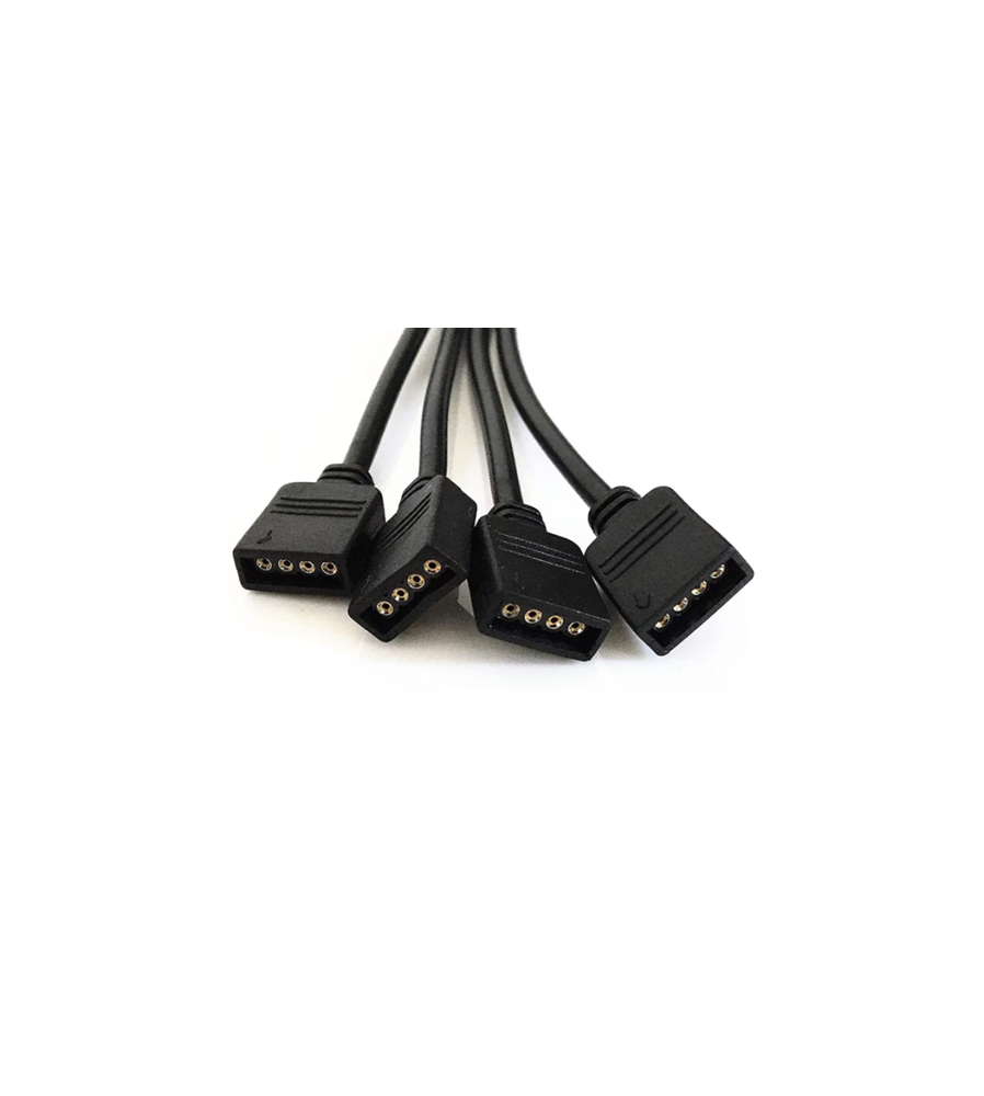 Cablu Splitter Y cu 4 Pini pentru Banda LED RGB Negru