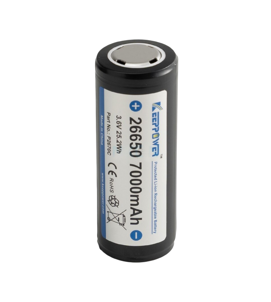 Acumulator Keeppower 26650 7000mAh 15A 3.6V Protected Flat Top
