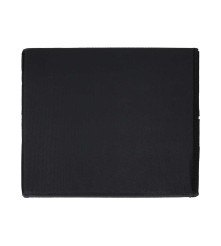 Taburet Pliabil Negru cu Spatiu de Depozitare 39L Piele Ecologica 38x38x36 cm