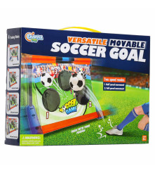 Poarta Fotbal pentru Copii cu 3 Tinte Ajustabile 120x85x50 cm Minge si Pompa
