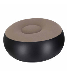 Fotoliu Gonflabil 2in1 cu Taburet Inclus 116x98x83 cm Sezlong de Relaxare Maro-Negru