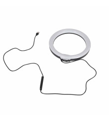 Lampa Circulara LED RGB 26 cm cu Stativ si Suport Telefon pentru Selfie Video Live