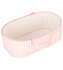 Papusa Bebelus 38 cm cu Marsupiu Iepuras Suzeta si Accesorii Roz