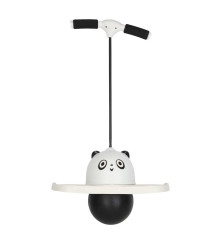Pogo Jumper Copii cu Maner Reglabil pentru Echilibru si Sarituri Negru-Alb
