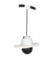 Pogo Jumper Copii cu Maner Reglabil pentru Echilibru si Sarituri Negru-Alb