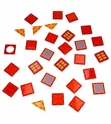 Blocuri Magnetice 3D Pompieri 92 Piese cu 2 Masini Set Constructie STEM pentru Copii