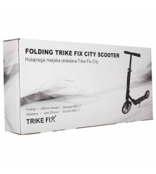 Trotineta Urbana Pliabila Trike Fix Negru-Gri Roti 200 mm ABEC-7