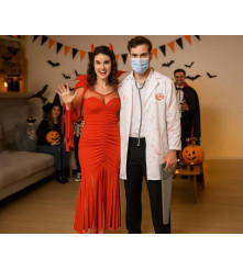 Costum Halloween Doctor Zombie pentru Adulti Marimea 52