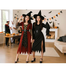 Costum Halloween Vrajitoare Rosie pentru Adulti Marimea M