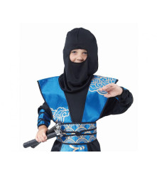 Costum carnaval Ninja Albastru 120/130 cm (7-8 ani) pentru Copii