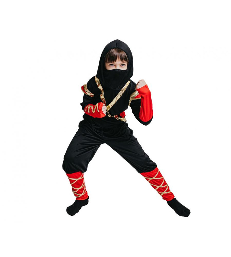 Costum carnaval Ninja Curajos 110/120 cm (5-6 ani) pentru Copii