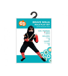 Costum carnaval Ninja Curajos 110/120 cm (5-6 ani) pentru Copii