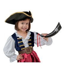 Costum carnaval Pirat pentru fete 92/104 cm (3-4 ani)