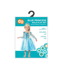 Costum carnaval Printesa Albastra 92/104 cm (3-4 ani) pentru Copii