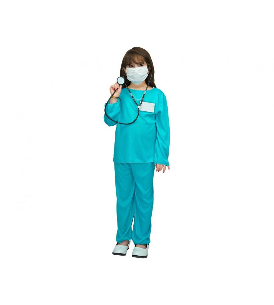Costum Asistenta Medicala penteu Copii, marime 130/140 cm (9-10 ani)