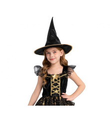 Costum carnaval Vrajitoare Neagra 110/120 cm (5-6 ani) pentru Copii