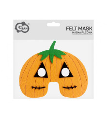 Masca Fetru Dovleac pentru Copii 19x16.5 cm, marime universala