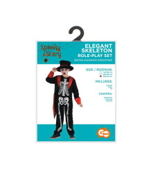 Costum carnaval Schelet pentru Copii 130/140 cm (9-10 ani)