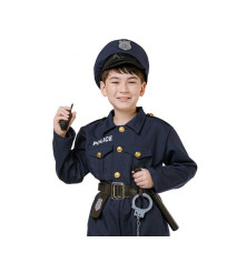 Costum Politist pentru Copii, marime 130/140 cm (9-10 ani)