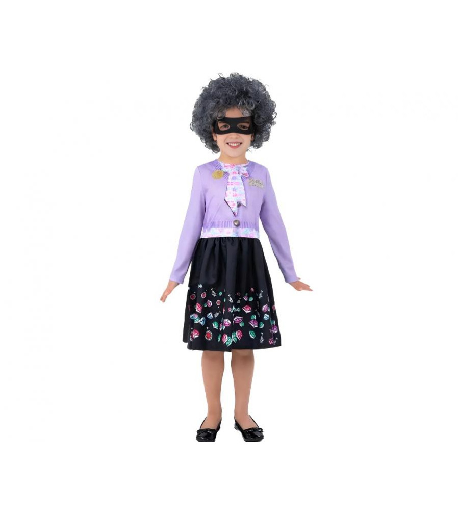 Costum carnaval Super bunicuta pentru fete marime 130/140 cm (9-10 ani)