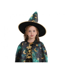 Costum Vrajitor Verde pentru Copii marime 92/104 cm (3-4 ani)