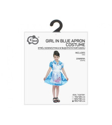Costum Fetita cu Sort Albastru pentru fete, marime 130/140 cm (9-10 ani)