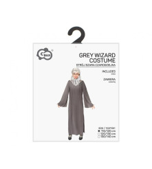Costum Vrajitoare Gri pentru Copii, marime 110/120 cm (5-6 ani)