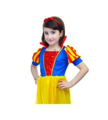 Costum Alba ca Zapada pentru Copii, marime 110/120 cm (5-6 ani)