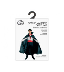 Costum Vampir Gotic pentru Adulti, Pelerina cu Guler, Marime Universala