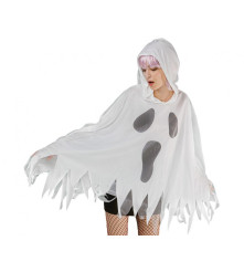Costum Fantoma pentru Adulti, Poncho Alb, Marimea S