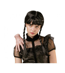 Costum Gothic pentru Adulti, Rochie Neagra cu Curea, marimea S