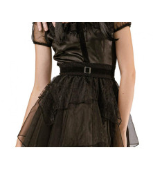 Costum Gothic pentru Adulti, Rochie Neagra cu Curea, marimea S