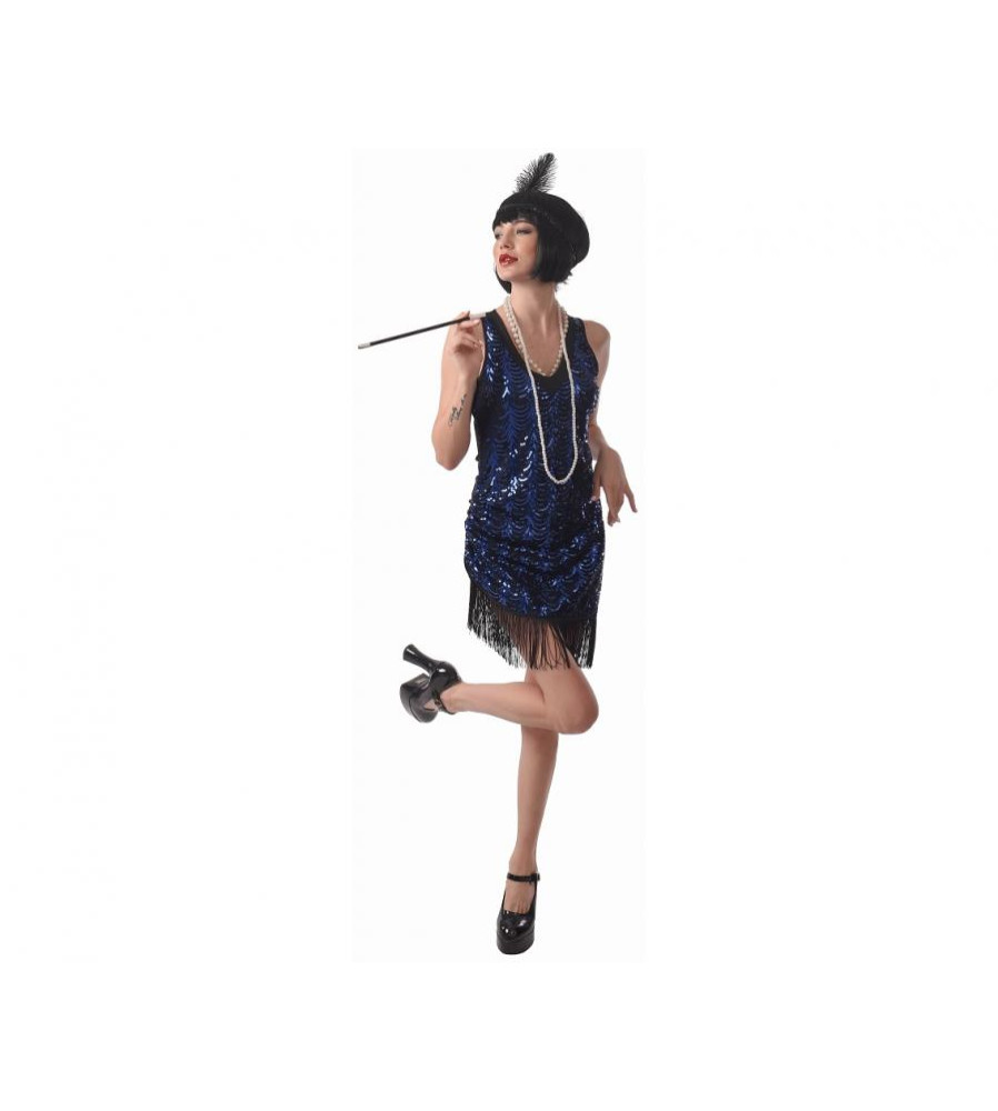 Costum Retro pentru Adulti, Rochie si Bentita, Marime S