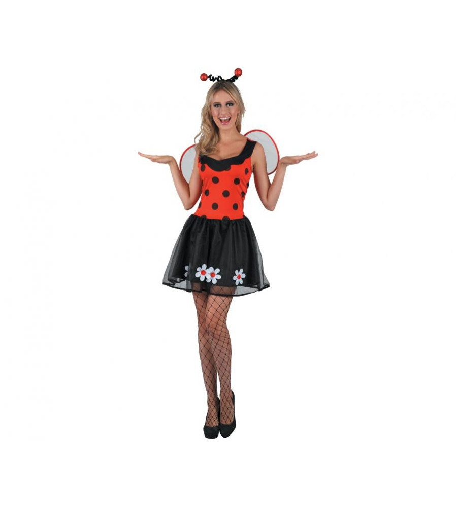 Costum Buburuza femei Lovely Ladybug, marimea M Rochie Aripi Bentita